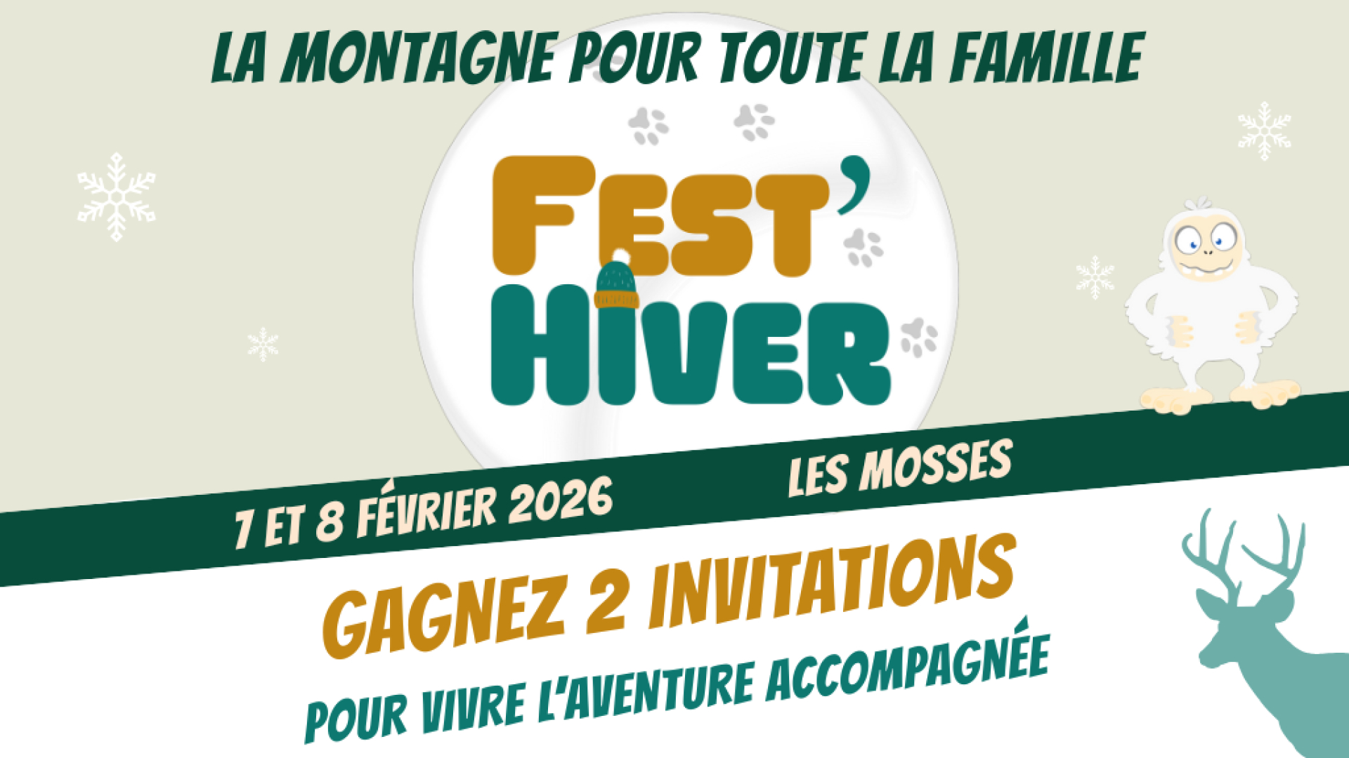 Gagnez 2 places pour la balade accompagnée de Fest' Hiver